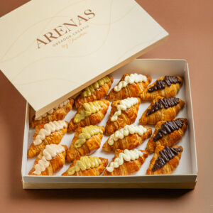 Bandeja mini cruasán - 16 unidades